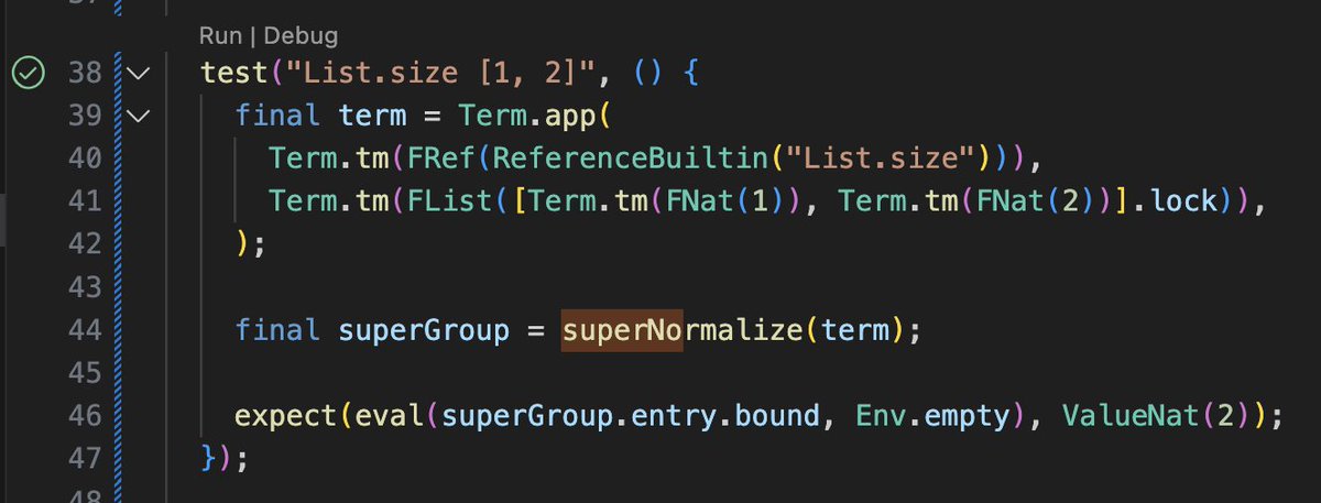 some progress on @unisonweb interpreter in dart:
AST (abt) -> a-normal AST (abt) -> eval

small step towards running on the browser and ios/android

#dartlang