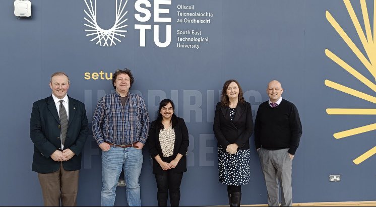 Congratulations Manasa Hegde on defending her PhD thesis yesterday. Pictured here with examiners Prof Mark McGee, Dr David Culliton, and supervisors Dr Yvonne Kavanagh and Dr Edmond Tobin @engCORE_SETU. Manasa was also supervised by Dr Brendan Duffy @CRESTDIT #PhDone