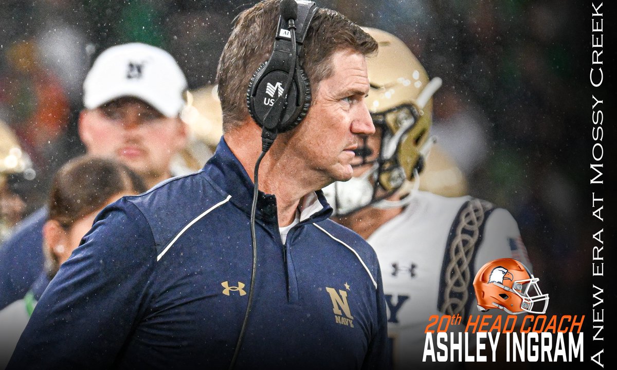 Carson-Newman Athletics (@cn_eagles) on Twitter photo Please welcome the 20th head coach of <a href="/cnfootball/">Carson-Newman Football</a> to the banks of Mossy Creek.
<a href="/CoachAIngram/">Ashley Ingram</a> comes to C-N after 16 years at <a href="/NavyFB/">Navy Football</a>, most recently as assistant head coach and offensive line coach.
#TalonsUp Please welcome the 20th head coach of <a href="/cnfootball/">Carson-Newman Football</a> to the banks of Mossy Creek.
<a href="/CoachAIngram/">Ashley Ingram</a> comes to C-N after 16 years at <a href="/NavyFB/">Navy Football</a>, most recently as assistant head coach and offensive line coach.
#TalonsUp