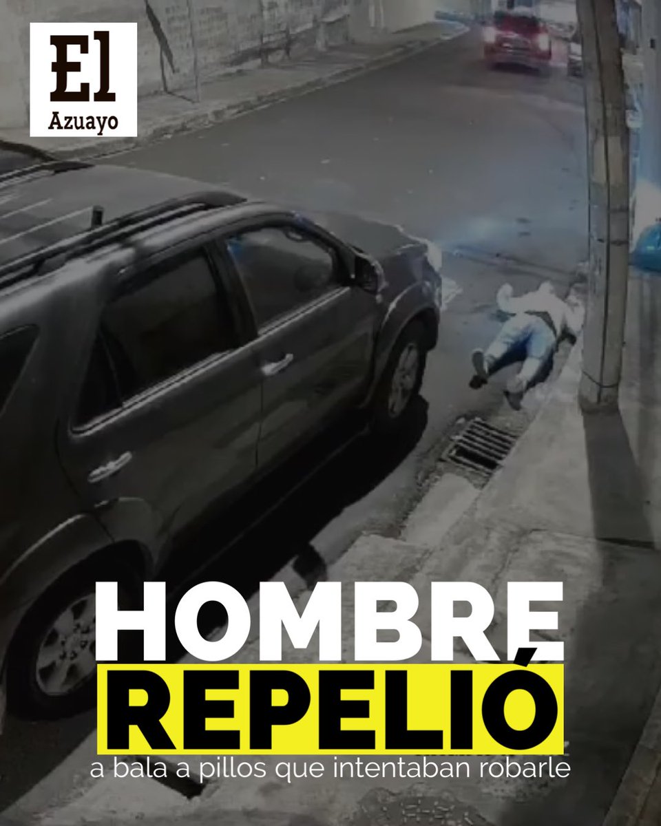 #ECUADOR|| El conductor de un vehículo repelió a bala a unos delincuentes cuando intentaron asaltarlo. Se bajaron de un auto con armas en mano y el ciudadano reaccionó. Uno de los sujetos quedó mal herido, mientras que sus compinches huyeron. Ocurrió en Sauces 9, #Guayaquil.