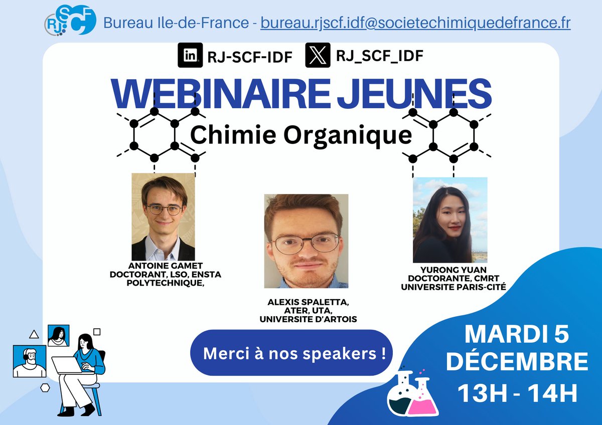 👏Un grand merci à nos speakers du webinaire du 5 décembre! @ bientôt pour le webinaire suivant !
👏A big thank you to our speakers from december 5th webinar ! see you soon!