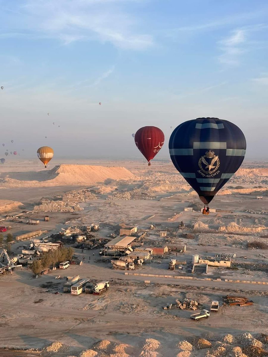 Breathtaking morning flight for #TeamEagle and G-LAAC over the desert. What an experience @qbfestival1 provides. #FlyArmy #FlyFightLead