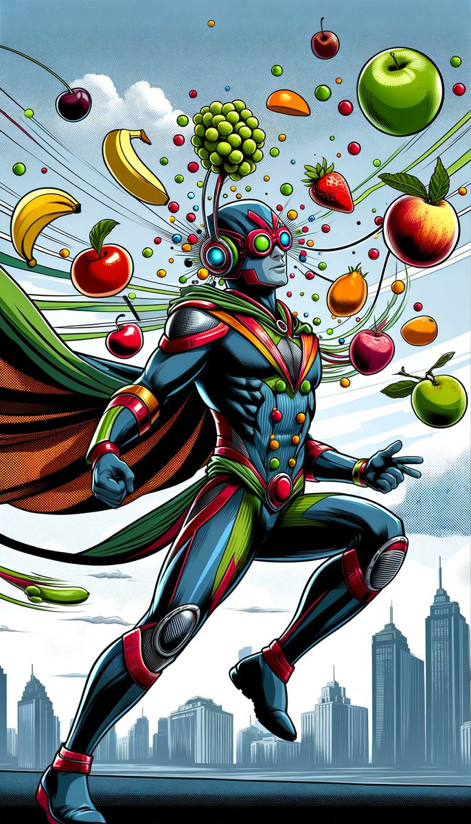 TheXMensBackup's tweet photo. Real Name: John Pome
Superhero Name: Fruit Whisperer

Power: Ability to communicate with all kinds of fruit.

Strength: Ripen or rot fruit on command, leading to well timed fruit-related mishaps.

Weakness: Powers are limited to fruit, rendering him ineffective almost always. https://t.co/pPa6ThpTCg