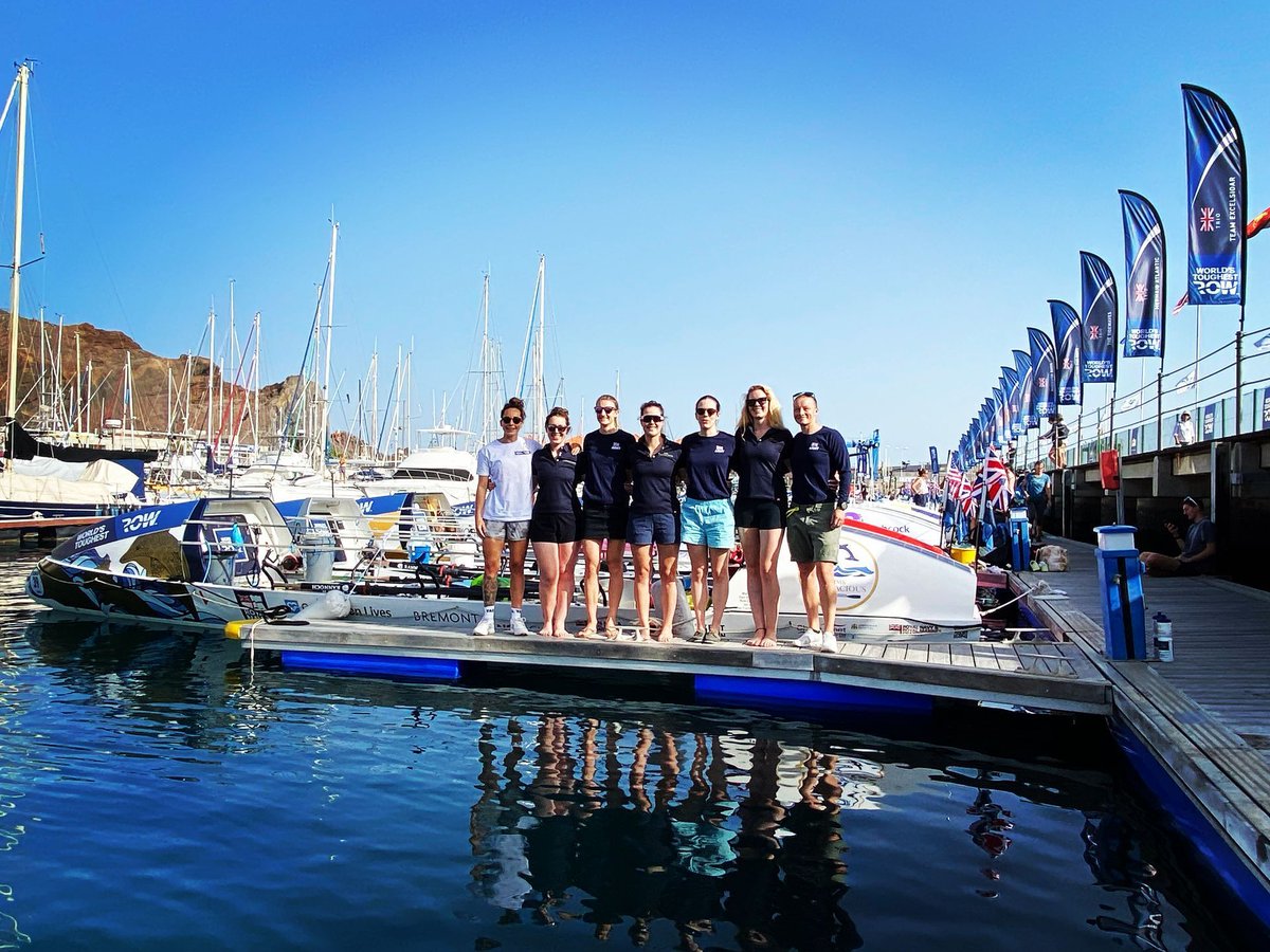 Two Forces, One Goal, and One shared vision. Today the team met with HMS Oardacious, sharing experiences and establishing connections. #empoweringwomen #letthejourneycommence @forceatlantic @hmsoardacious @worlds.toughest.row @britisharmy @royalnavy @thegirlsnetwork