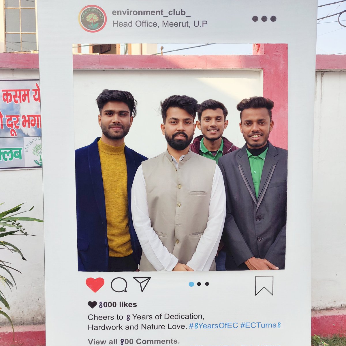 iamsawankanojia's tweet photo. One of my favourite click from #PrakritiUtsav on #ECTurns8 .
With my friend and Environment Engineer, a Cleanwater Specialist @imbhupenderyadv and Co-founder of EC Prateek and Govind.
#8YearsOfEC @enclubmrt https://t.co/SzDXrBRZzt