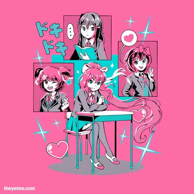 How did we all meet?  Well, there was this club we all joined... The new Clubmates tee is one of the latest additions to our growing #DDLC collection! Designed by . Check out the full official collection over in the  theyetee.com/ddlc