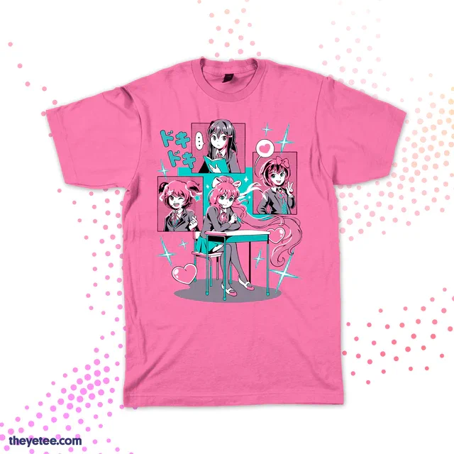 How did we all meet?  Well, there was this club we all joined... The new Clubmates tee is one of the latest additions to our growing #DDLC collection! Designed by . Check out the full official collection over in the  theyetee.com/ddlc