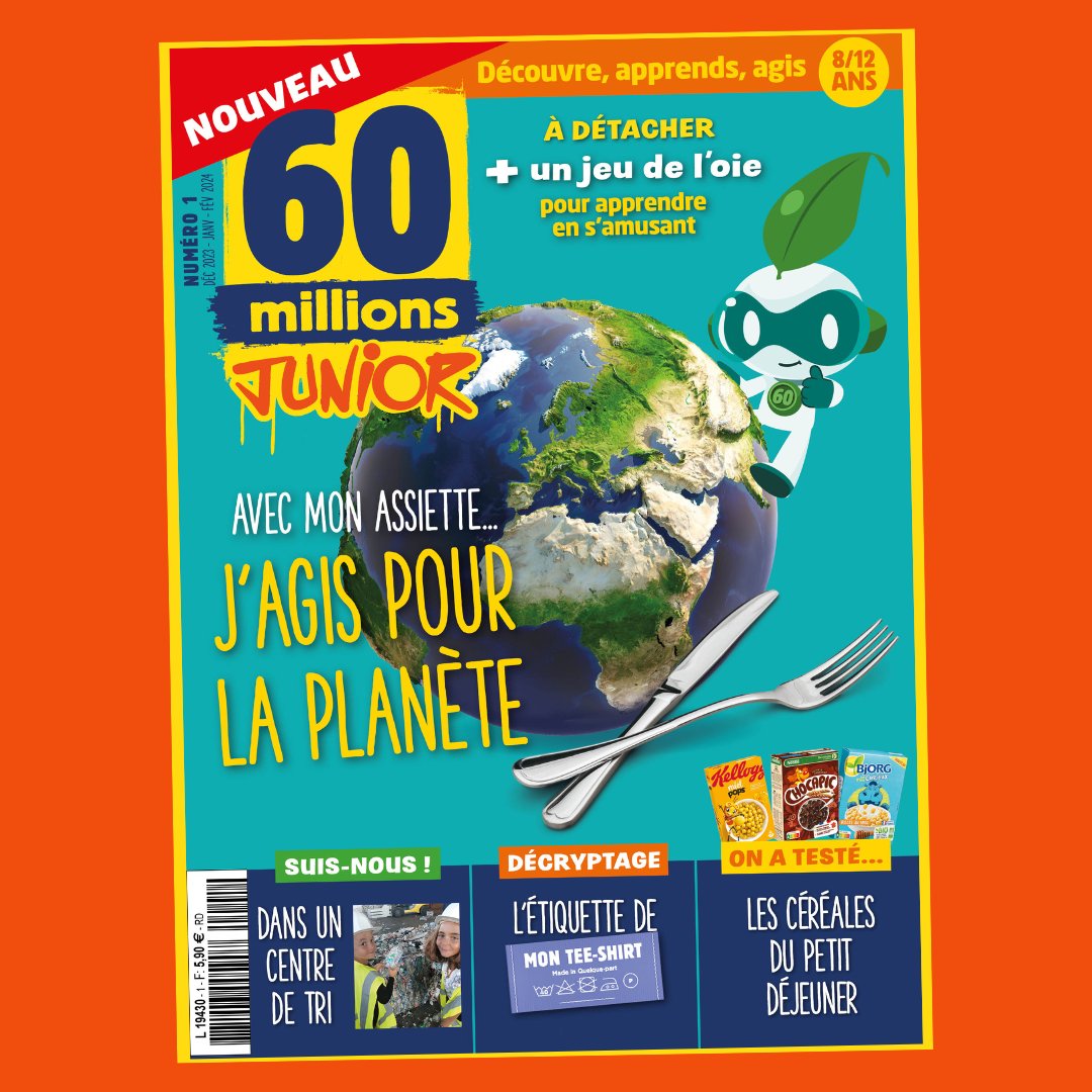 "60 Millions Junior", le nouveau #magazine #conso des 8-12 ans !
On teste, on décrypte, on raconte les coulisses de la fabrication des produits, on informe sur les droits… le tout sans pub !
Abonnez vos #enfants 👉 pulse.ly/oqxyqimle3