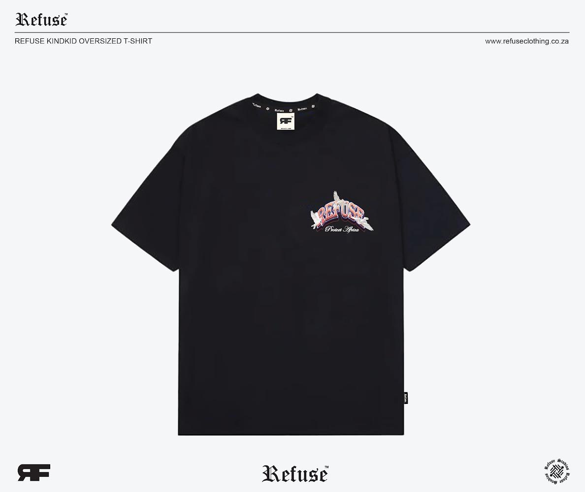 “Refuse Kind Kid” T-shirt, a groundbreaking collaboration with Sanele Qwabe, a distinguished Toy Designer based in Kwa-Zulu Natal, and the creative prowess of Lusapho Shabalala, an aspiring Graphic Designer from eThekwini.

Available now: refuseclothing.co.za
