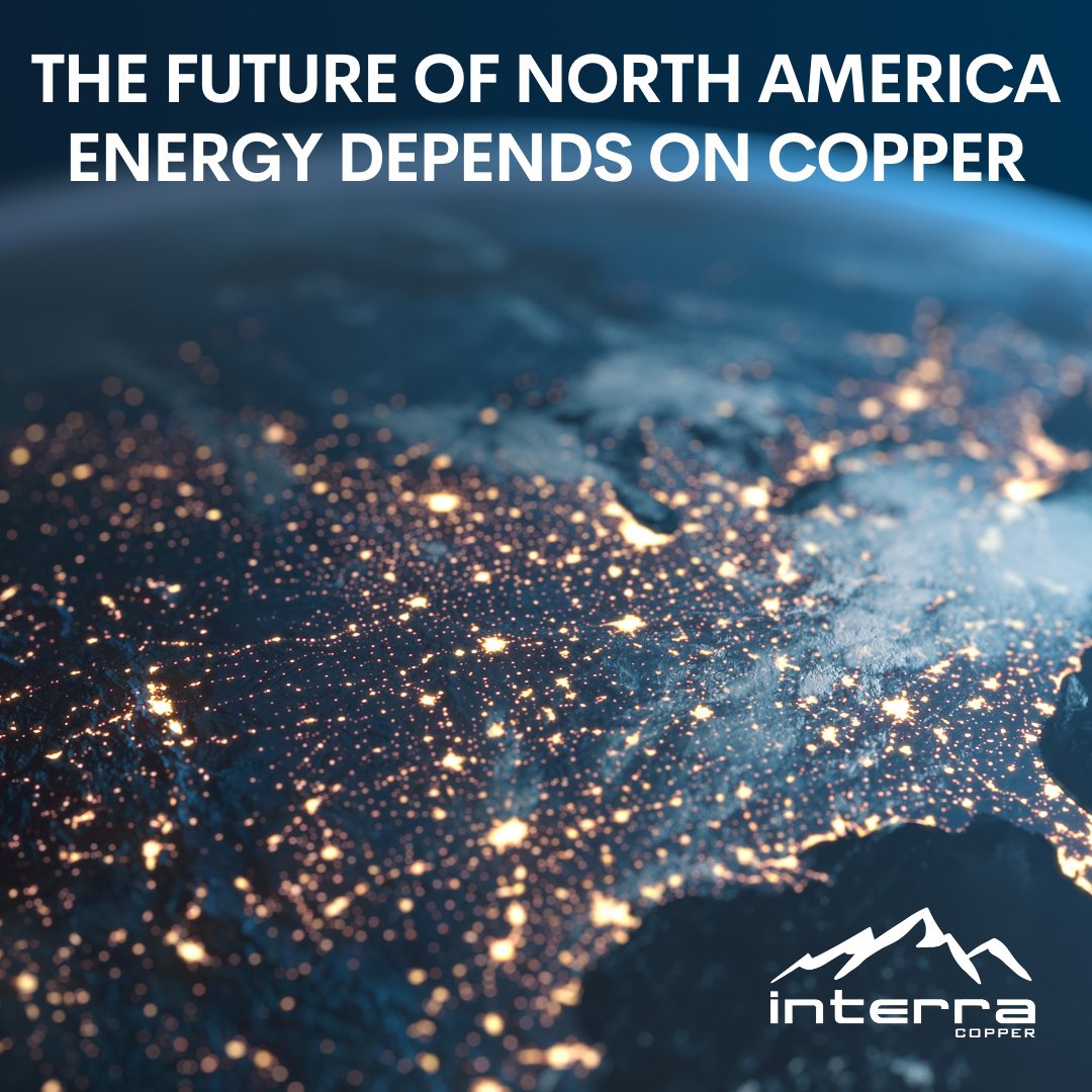 CopperInterra's tweet photo. Copper is a critical component in the development of sustainable energy systems. By investing in this versatile metal, North America can build a cleaner, greener energy future. https://t.co/qBczR8rGnF