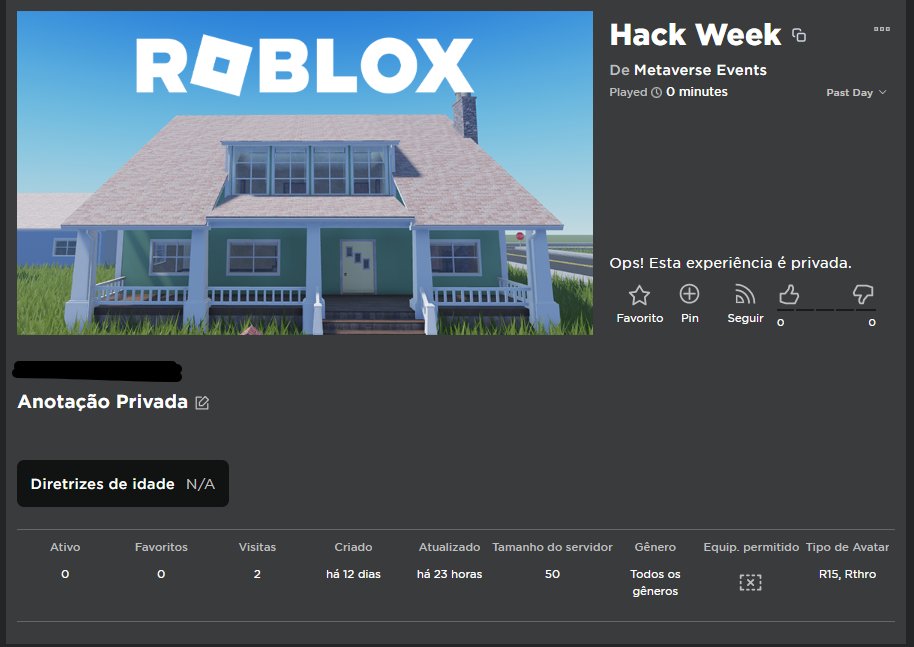 Roblox Hack Week 