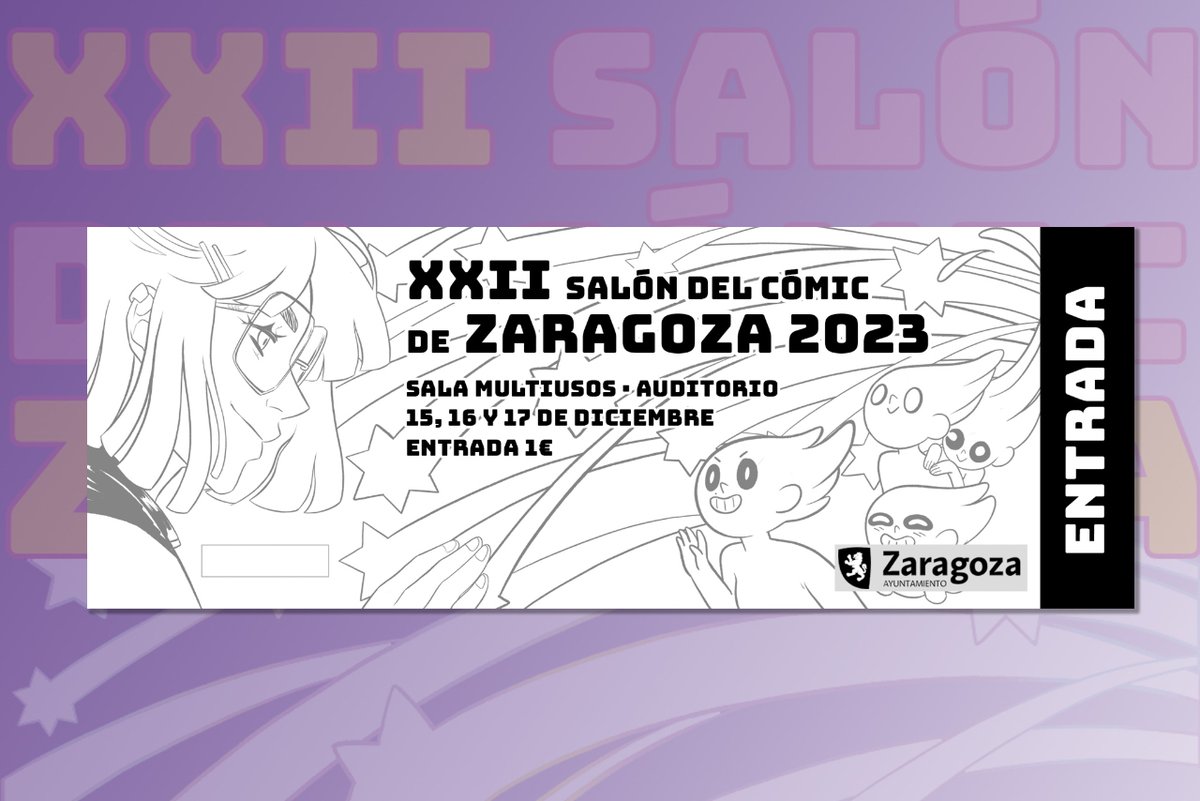 Agotadas las entradas del sábado tarde. Accede desde el link ⬇️ las entradas de las demás sesiones están volando!
mtr.cool/piawdjighp
#diciembremesdelcómic #saloncomiczgz #zaragozacultura #zaragoza  #zaragozailusiona #navidadzgz