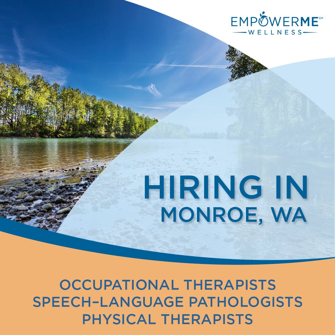 Cultivate a thriving therapy career with #TeamEmpowerMe, where you can grow professionally and still have free time to savor the local scenic wonders. Join our Monroe, WA team!

hubs.li/Q02c-tjz0

#PTJobs #OTJobs #SLPJobs #WeAreHiring #WAJobs