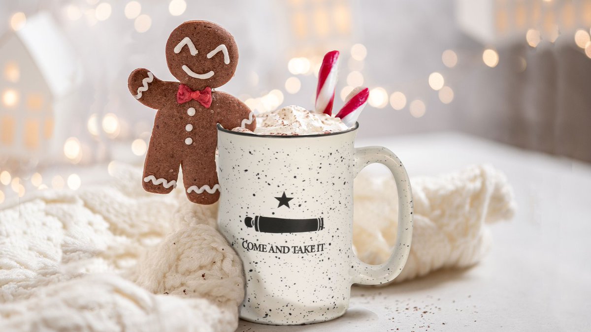 Happy National Cocoa Day!
Looking for a great mug in which to enjoy your cocoa? We have you covered with the Gonzales Flag Speckled Mug!

Learn more at the link below!
texascapitolgiftshop.com/212118/gonzale…

#texasgifts #holidaygifts #gifts #texascapitolgiftshop #texashistory #texasproud