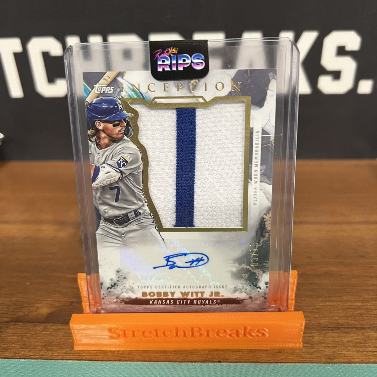 Stretch_Breaks's tweet image. Nice mail day for me! 

From @RatedRips: Bobby Witt Jr Inception Jumbo Patch Auto 03/75

From @mojobreak_com: Bijan Robinson Donruss Optic Preview Black Pandora 24/25