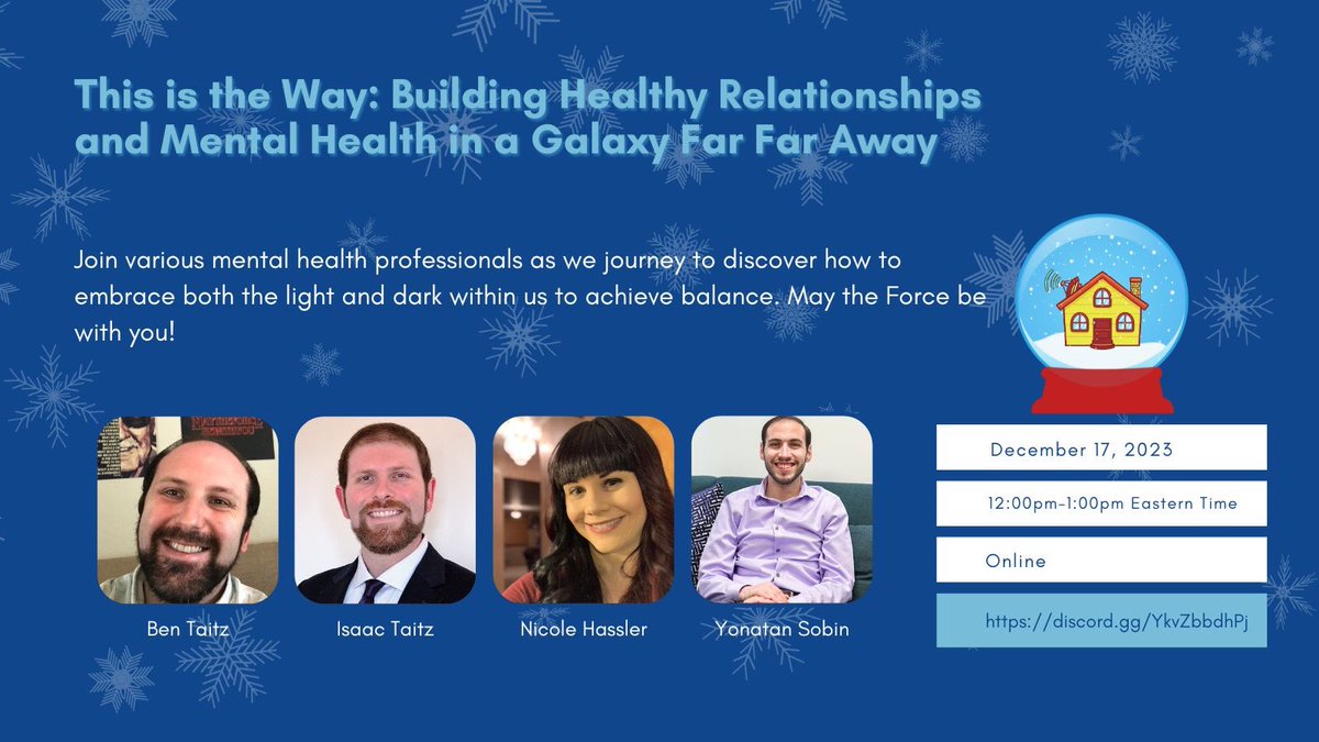 Attention all WISE agents, Jedi, and Mandos! We will be presenting at @TheCasaCon along with @AllMindHealth1 @levelup_therapy  and @ The Nerd Therapist in NYC!!