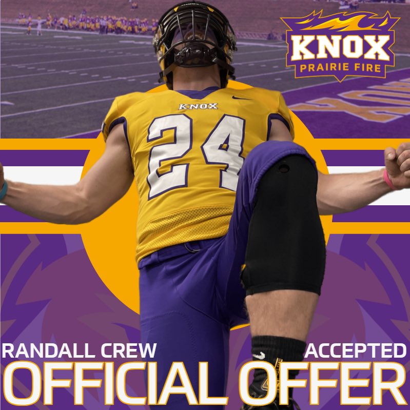 I am blessed to receive an offer from @FB_KnoxCollege thank you so much @CoachDoughtyp and @CoachWillits for the opportunity!!