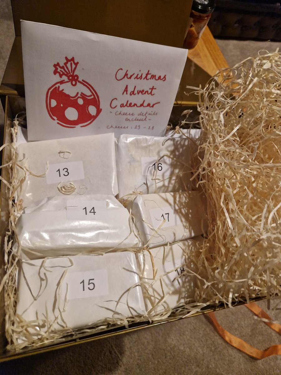 Yorkshire Fellow (@nickdabird) on Twitter photo #Cheese #Advent part 2 from <a href="/CourtyardDairy/">The Courtyard Dairy</a> ...can't wait, & I can guess Day 14 from the smell alone! 🧀 #Cheese #Advent part 2 from <a href="/CourtyardDairy/">The Courtyard Dairy</a> ...can't wait, & I can guess Day 14 from the smell alone! 🧀