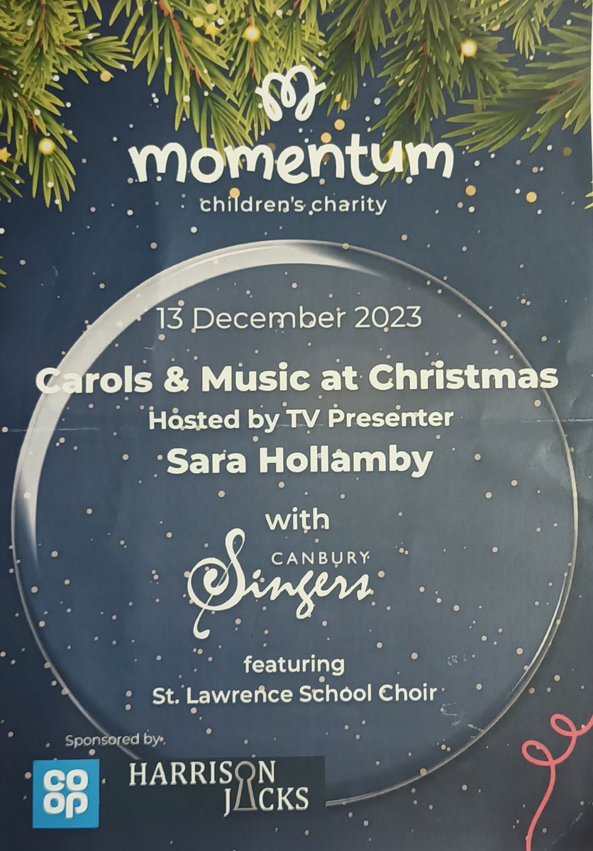 MemberSteve's tweet image. GR8 evening with @MomentumCharity at their fundraising Christmas Carol service. The wonderful singing by the Canbury Singers and St Lawrence junior school . #coopuk Thames Ditton store and colleagues we were proud to supply refreshments to the audience and singers. #itswhatwedo