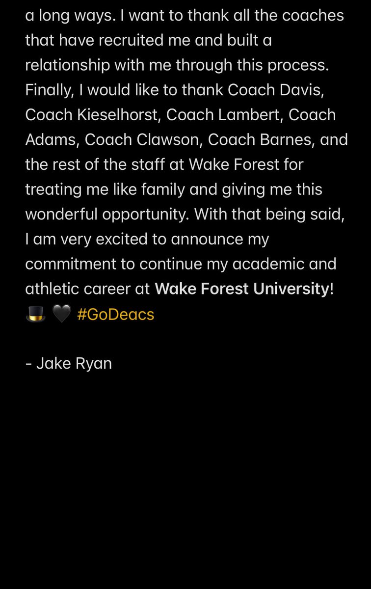 Committed!🖤🎩 @RussKieselhorst @CoachBradLambo @CoachNDavisOL @JA_Adams06 @Barnes_Coach8 @CoulterRecruits @CoachClawson @CoachCohenWake @PrepRedzoneNE @MikeSautter_ @Rivals_Clint @AllenTrieu