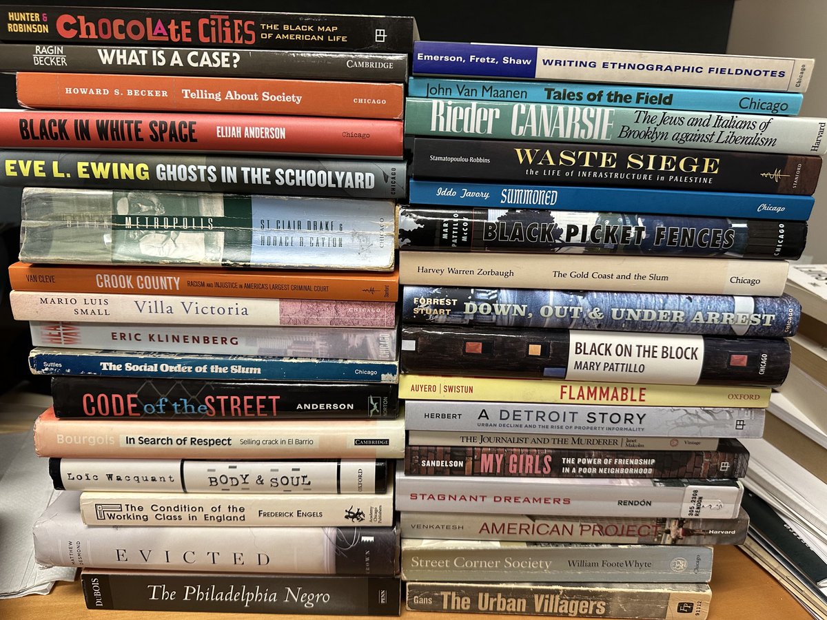 Eric Klinenberg (@ericklinenberg) on Twitter photo Preparing the syllabus for an Urban Ethnography doctoral seminar this spring at <a href="/NYUSociology/">NYU Sociology</a>. It’s been a minute since I last taught this. What else needs to be here? #SocTwitter Preparing the syllabus for an Urban Ethnography doctoral seminar this spring at <a href="/NYUSociology/">NYU Sociology</a>. It’s been a minute since I last taught this. What else needs to be here? #SocTwitter