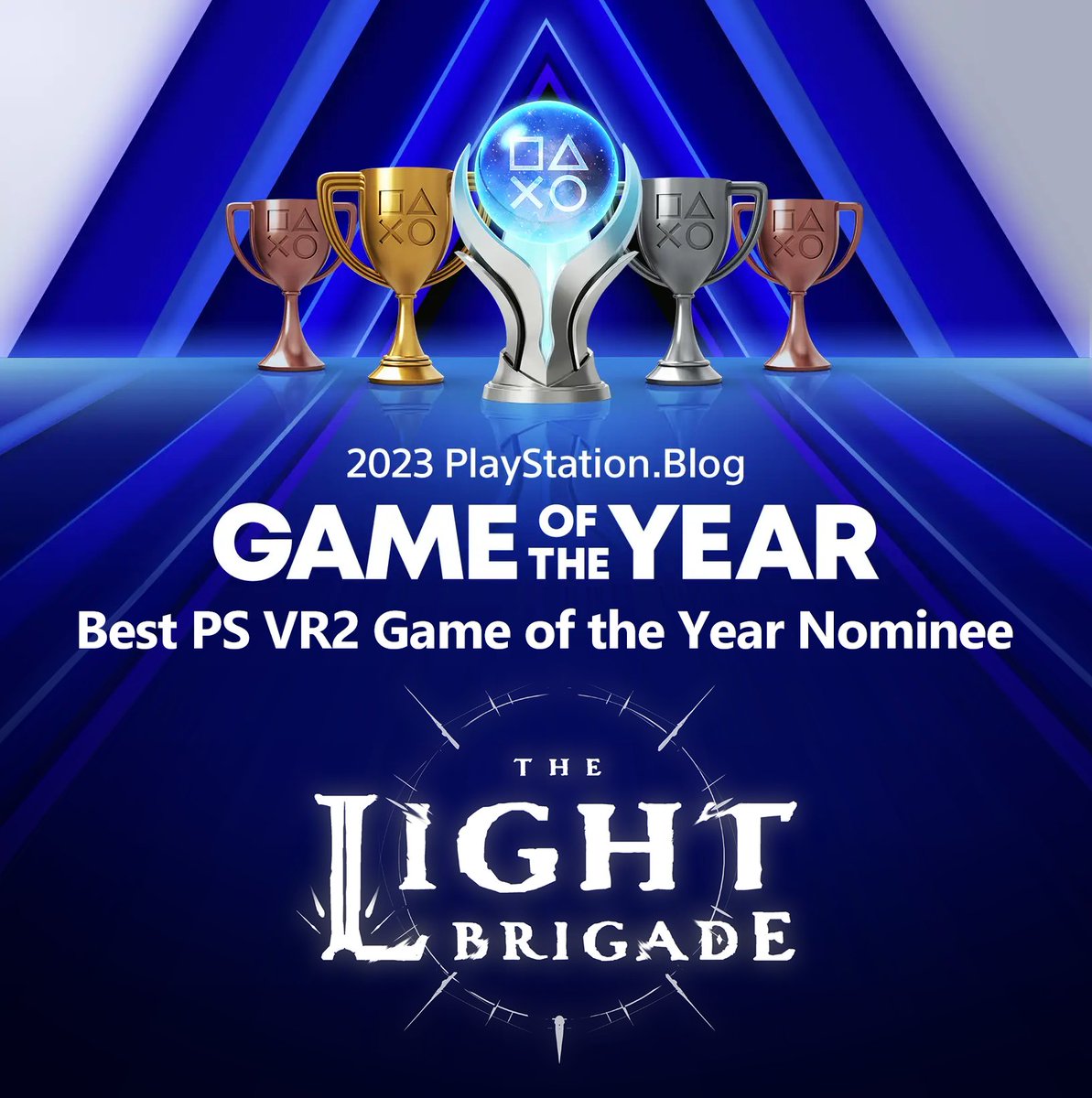 The Light Brigade has been nominated for 'Best PSVR2 Game of the Year' @PlayStation If you enjoyed our game, please help us with a quick vote 🙏 Vote here: blog.playstation.com/2023/12/13/ps-…