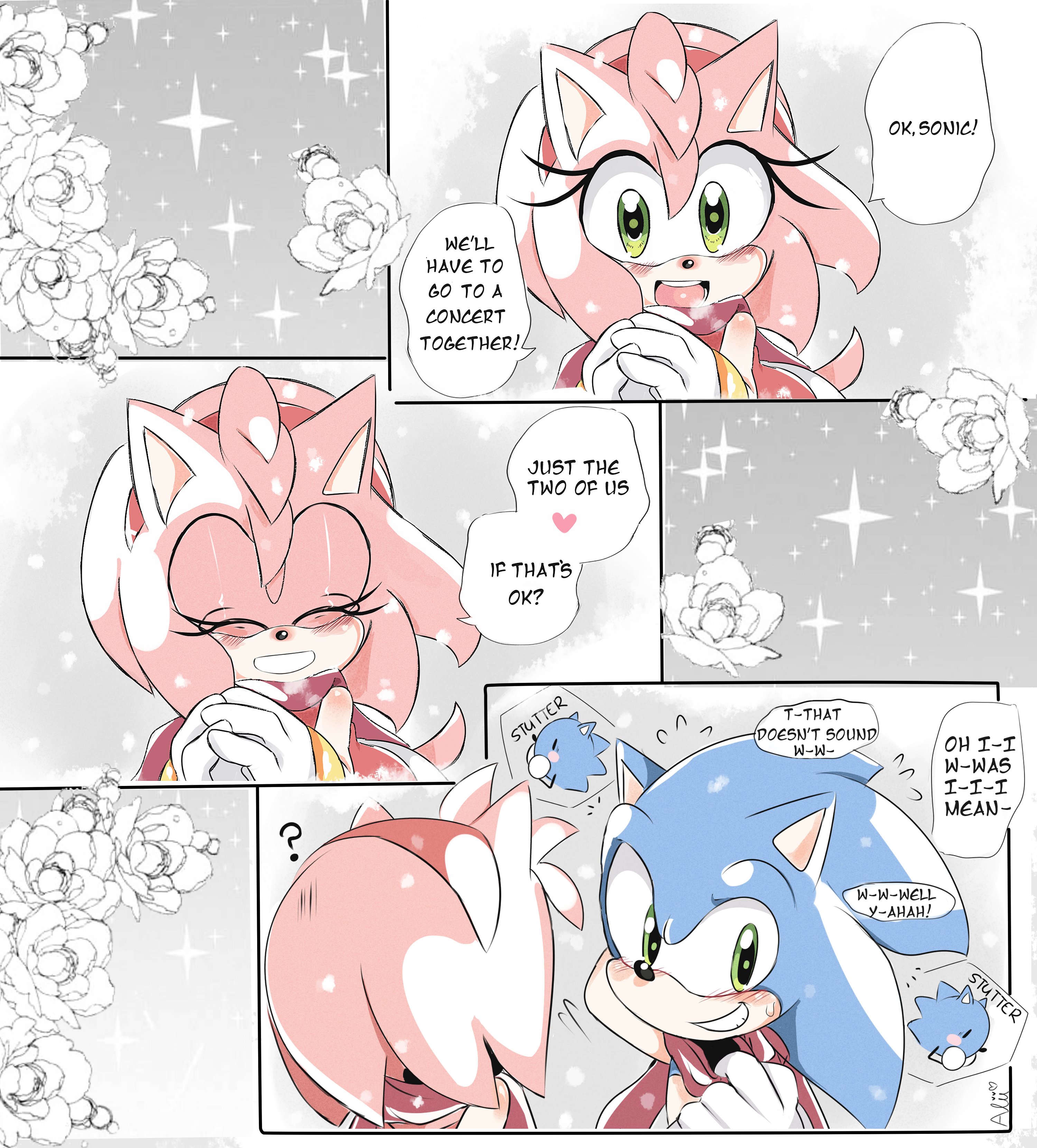 EMI. 🌸 on X: Alone Together #sonicthehedgehog #sonamy