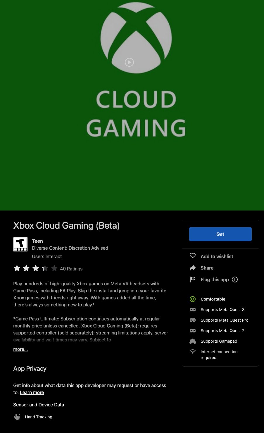 Xbox Cloud Gaming (Beta)