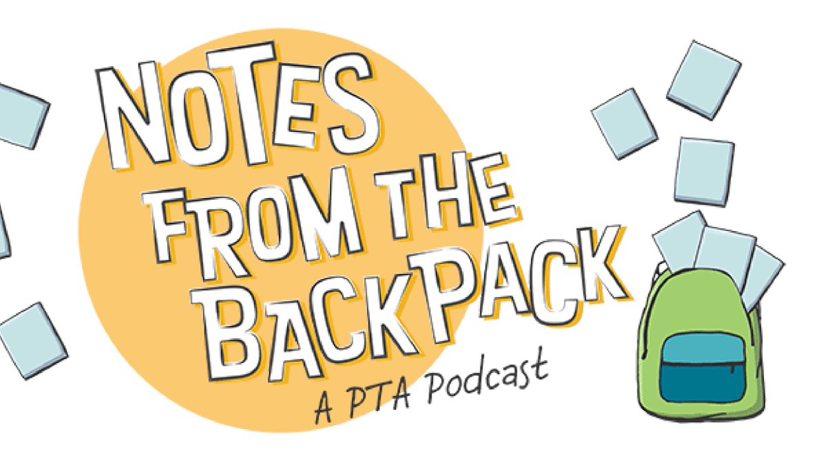 NationalPTA's tweet image. #NotesfromtheBackpack offers real-life ideas on how to support children&apos;s learning and development. With topics from cooking with kids to social media and cyberbullying, our focus is always real conversations with real parents and experts. Listen now! bit.ly/3HVkwga
