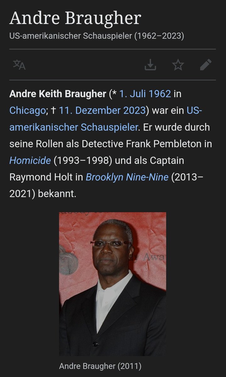 Ach Mann. 😕 #RIPAndreBraugher