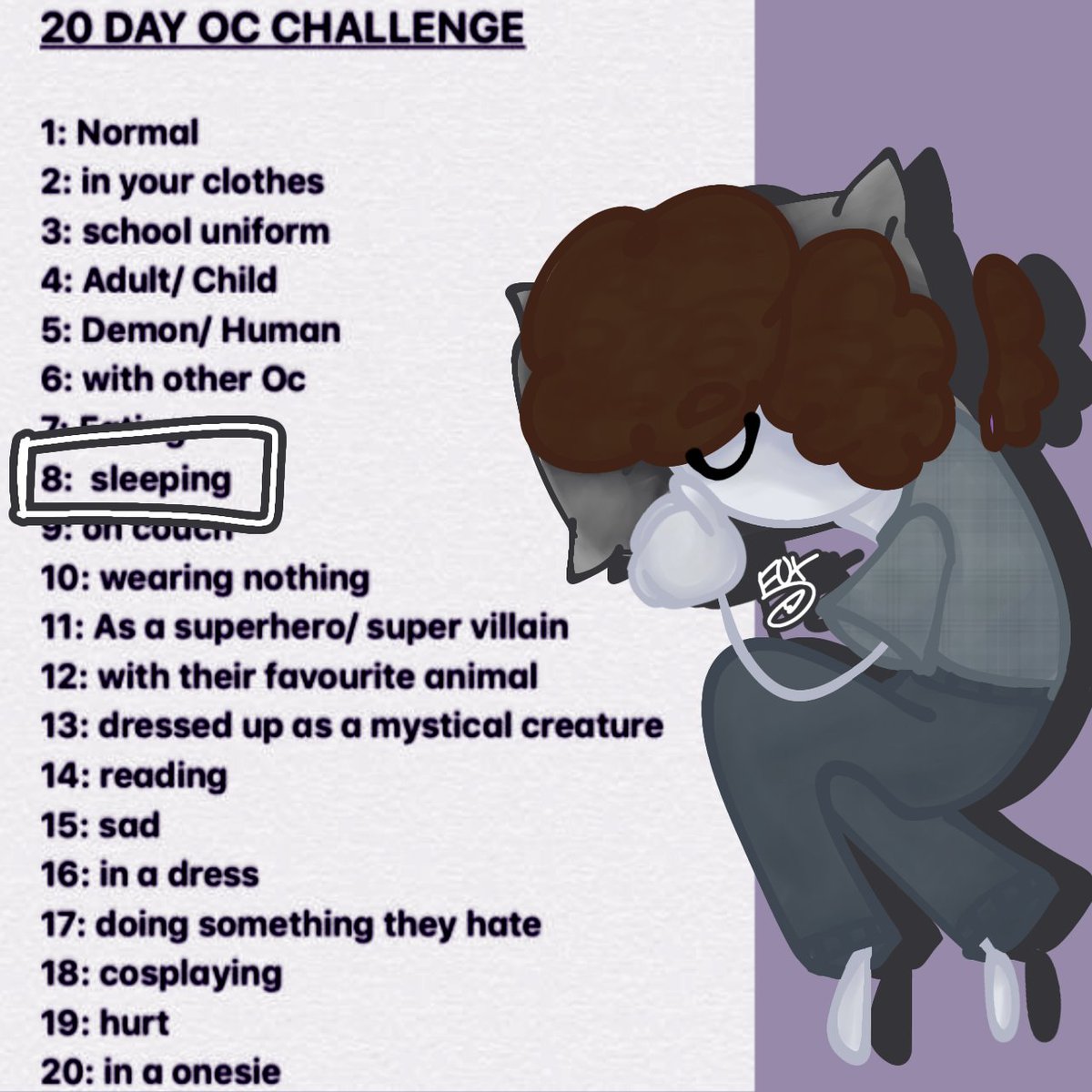 Vulpi78014320's tweet image. Day 8: sleeping
Yeah I know it&apos;s been a while since I drew for thos challenge, sorry!
.
.
.
.
.
#DigitalArtist #drawchallenge #originalcharacter #originalcharacterart #occhallenge #digitalart