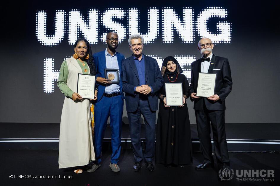 What a night! An inspiring ceremony tonight celebrating achievements and resilience of the 2023 #NansenAward winners. These unsung heroes = #HopeAwayFromHome for forcibly displaced people around the 🌍. May they keep shining their light - the world needs more of you.