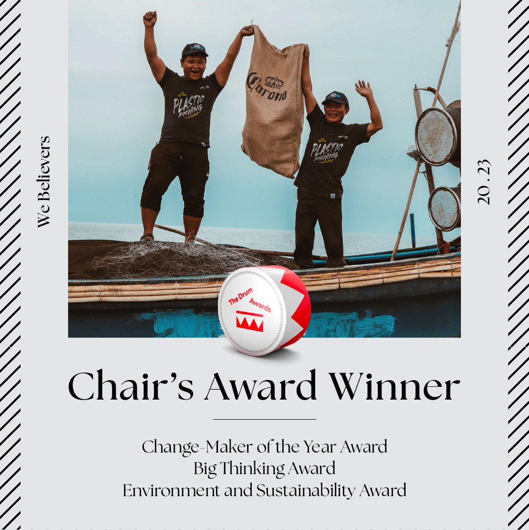 🥁🥁🥁🥁 and the winner is… Plastic Fishing Tournament!
Thanks @thedrum for this 4 awards: Chair’s Award, Change-Maker of the year, BIG Thinking &amp; Environment and Sustainability.

<a href="/corona/">Corona</a> <a href="/abinbev/">AB InBev</a> 
#Corona #PlasticFishingTournament #WeBelievers