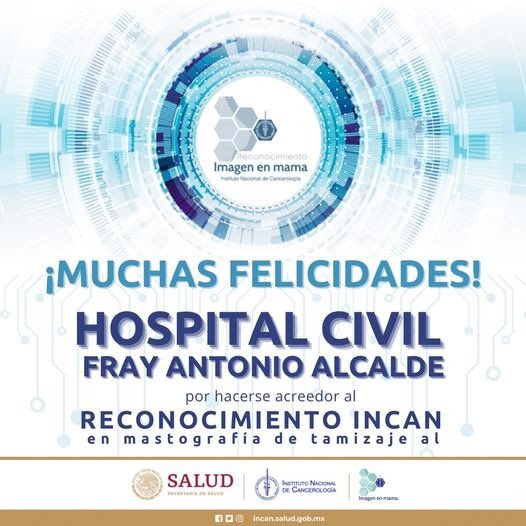 Jaime Andrade Villanueva (@jaimeandradev) on Twitter photo Nuestro beneplácito y gratitud a <a href="/incanMX/">Instituto Nacional de Cancerología</a> al entregar hoy <a href="/ImagenIncan/">Iᴍᴀɢᴇɴ INCᴀɴ</a> el #RecocimientoINCan a Área Diagnóstico Mama Serv.Rayos X <a href="/HospitalCivil/">@HospitalCivil</a> Guadalajara “Fray Antonio Alcalde”, que acredita los estándares de calidad para la realización de estudios de tamizaje con Mastografía Nuestro beneplácito y gratitud a <a href="/incanMX/">Instituto Nacional de Cancerología</a> al entregar hoy <a href="/ImagenIncan/">Iᴍᴀɢᴇɴ INCᴀɴ</a> el #RecocimientoINCan a Área Diagnóstico Mama Serv.Rayos X <a href="/HospitalCivil/">@HospitalCivil</a> Guadalajara “Fray Antonio Alcalde”, que acredita los estándares de calidad para la realización de estudios de tamizaje con Mastografía