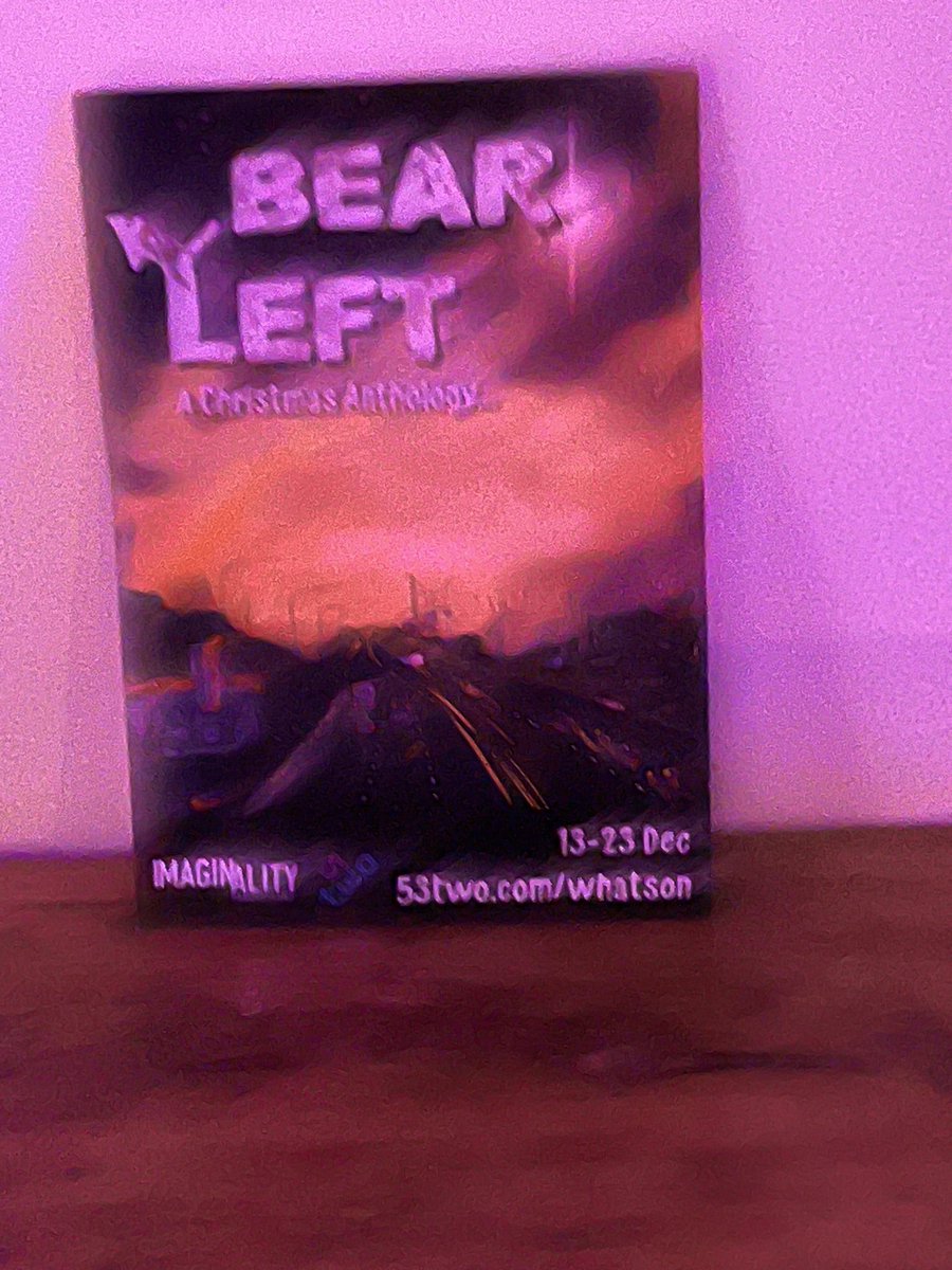 Nice and festive down the arches @53two ready for opening night of @ImaginalityProd #BearLeft tonight. Looking forward to seeing Christmas down at the motorway services