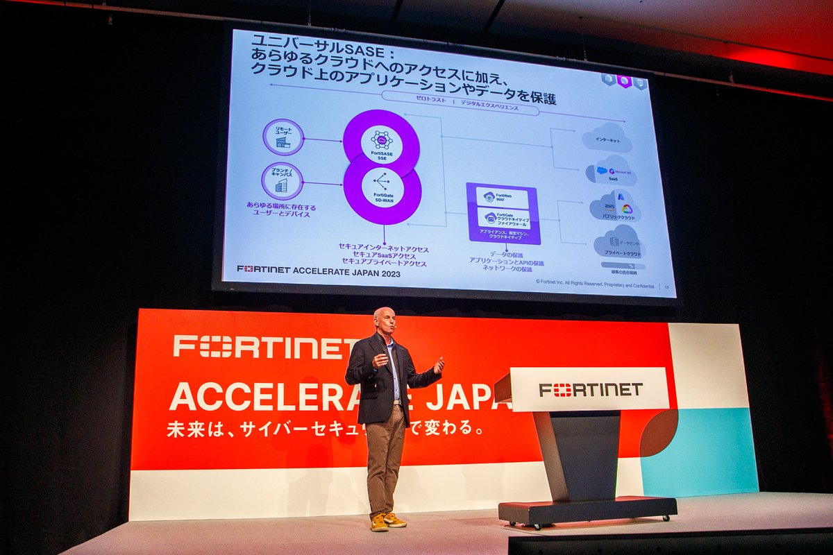 Earlier this month I had the pleasure of attending @Fortinet Accelerate Japan 2023. Thank you to everyone who joined us to discuss the #Fortinet #SecurityFabric and our platform approach to #cybersecurity. Looking forward to #Accelerate24 in April 2024—details coming soon.