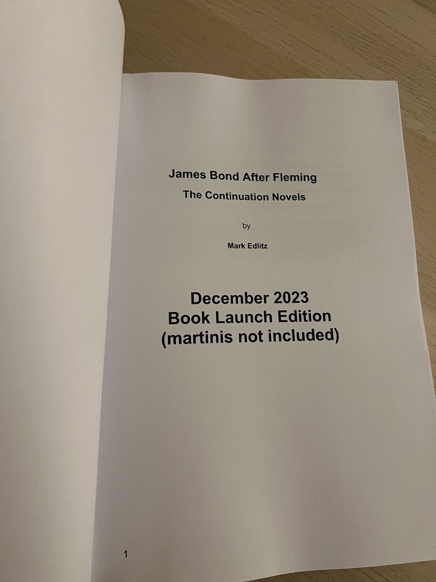 This is going to be my essential companion as I work my way through all the Bond continuation novels and CAN’T WAIT to talk about it at the online launch on <a href="/ExperienceBond/">TheBondExperience</a> on Friday 😁😁 

youtube.com/live/9FX9rEyU3…