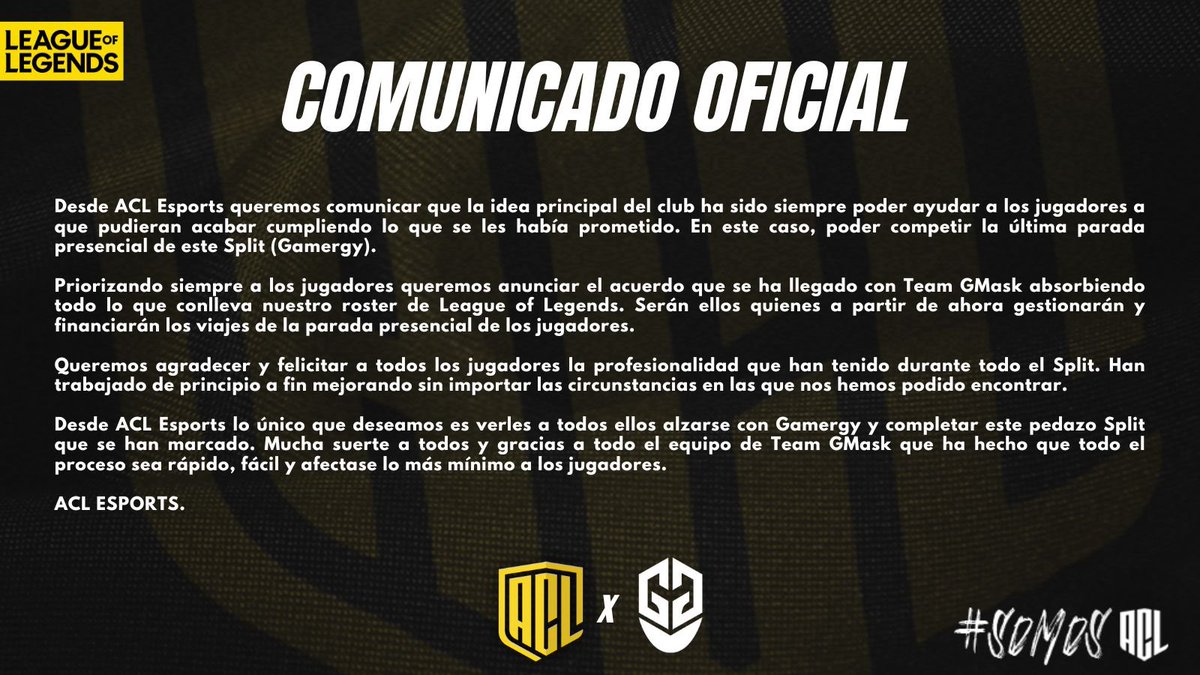 ACL ESPORTS tweet media