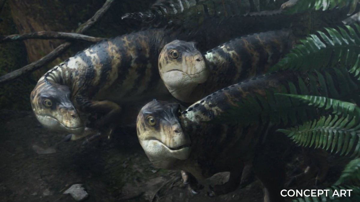 michel_elia's tweet image. Well thanks to the recent interview with @GunterNikodim  VFX Supervisor of #DinosaurEmpire, we can sense that originally we would have something more Hell Creek Formation oriented but finally it was decided that it would be Morrison Formation where it would all take place.