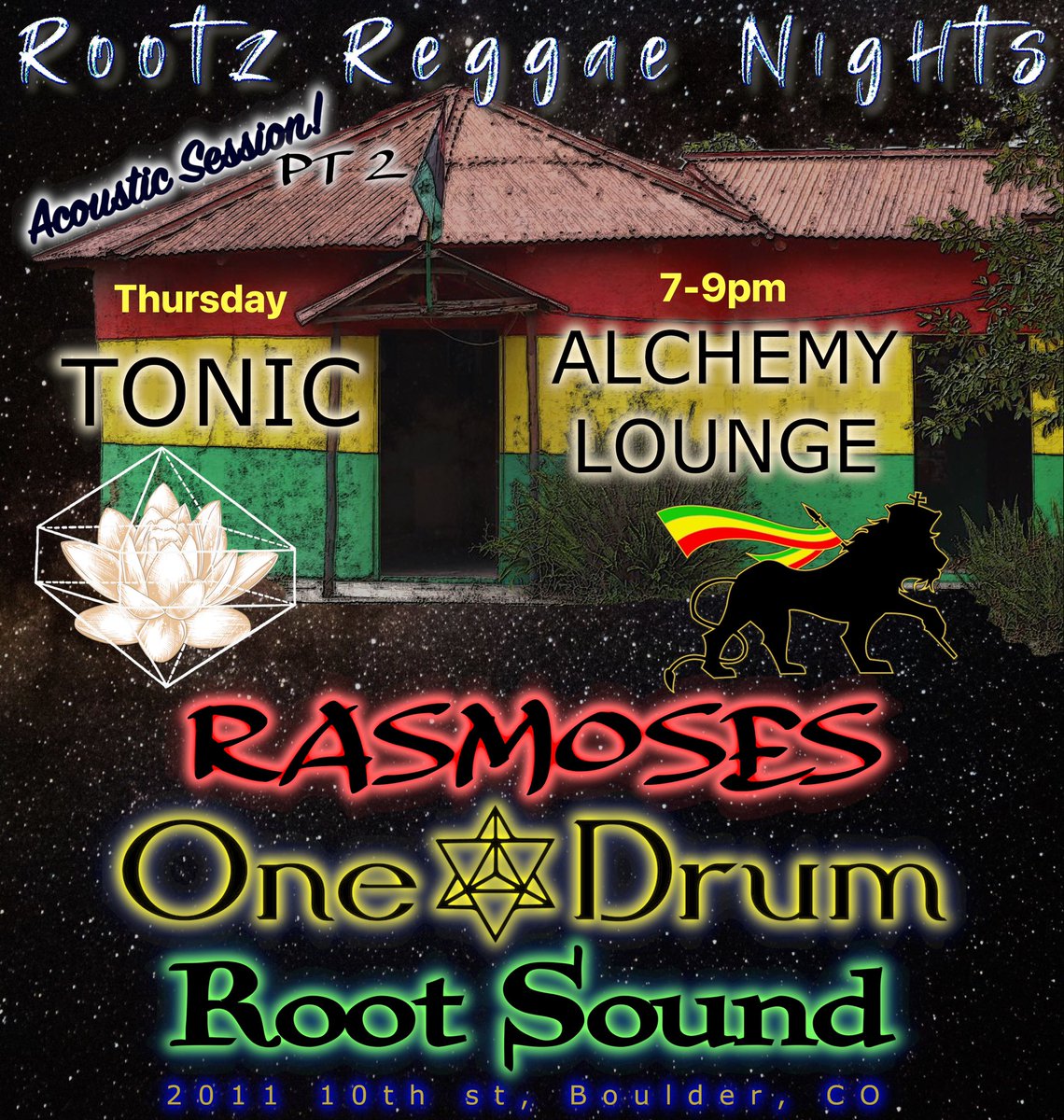 Part II tomorrow night inna Boulder, CO 7-9pm ***Acoustic Roots Reggae!!! #acoustic #reggae #music