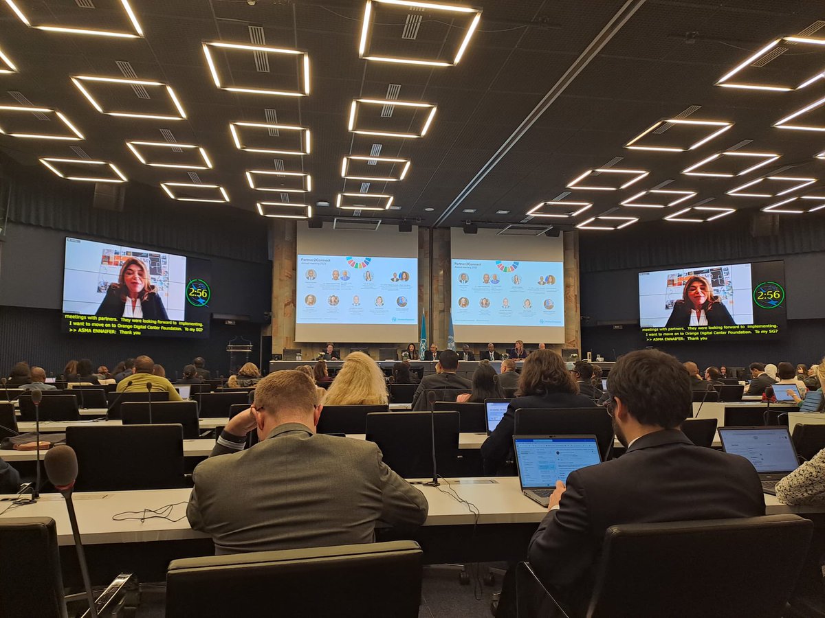 Pleased to share Orange's commitment to #DigitalEquality @Partner2Connect annual meeting through our investment in connectivity & infra, to make digital services + accessible and affordable as well as promoting digital inclusion #OrangeDigitalCenter @ITUSecGen @OrangeAfrica @ITU