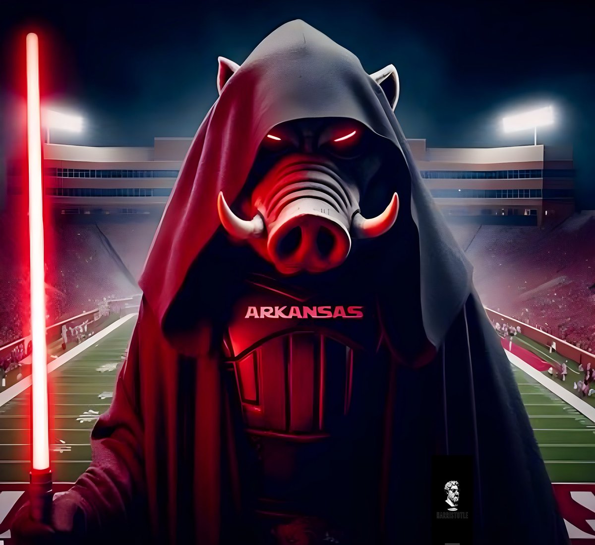 Finally Arkansas will know the true power of the dark side. #Darkansas