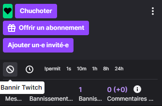 TheGuill84's tweet photo. Euuuh bonjour @TwitchFR, pour tester j'ai essayé de vous ban def de mon tchat pour rigoler haha ^^

et en fait je peux pas vous unban car le bouton unban dans le profil n'apparait pas haha........ vous m'en voulez pas trop ? (vous pouvez vous auto unban svp) https://t.co/sZfKtp3RUy