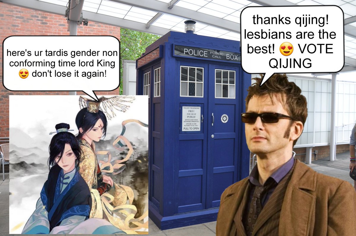 #WHOVIANS #DoctorWho #DoctorWho60 Qijing helped the 10th doctor get his tardis back! please vote qijing it's what ten wouldve wanted!