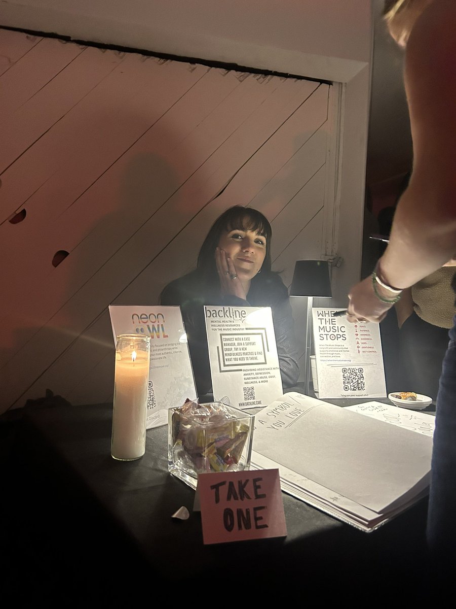 This past weekend I hosted a mental health awareness booth at the <a href="/6AMGroup/">6AM</a> X Incognito show in an effort to make sure every person knows they have people in their corner. I think it went pretty great, and you’ll see at more shows in 2024. To building community through music 🫶