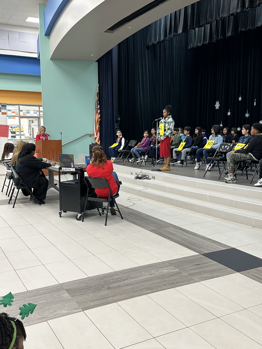 Our @CFISDAndre spelling bee was absolutely fantastic. We had 29 kids participant and went 20 rounds. Congratulations to our champion and runner up. #andreleopards