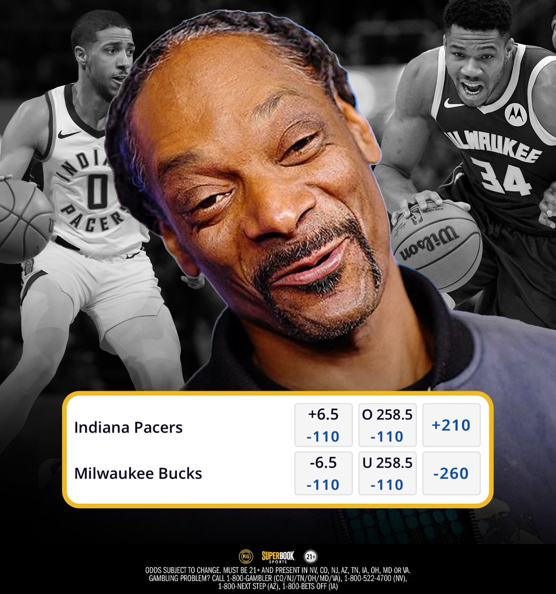 How high is the Pacers/Bucks total tonight?! 

258.5🤯