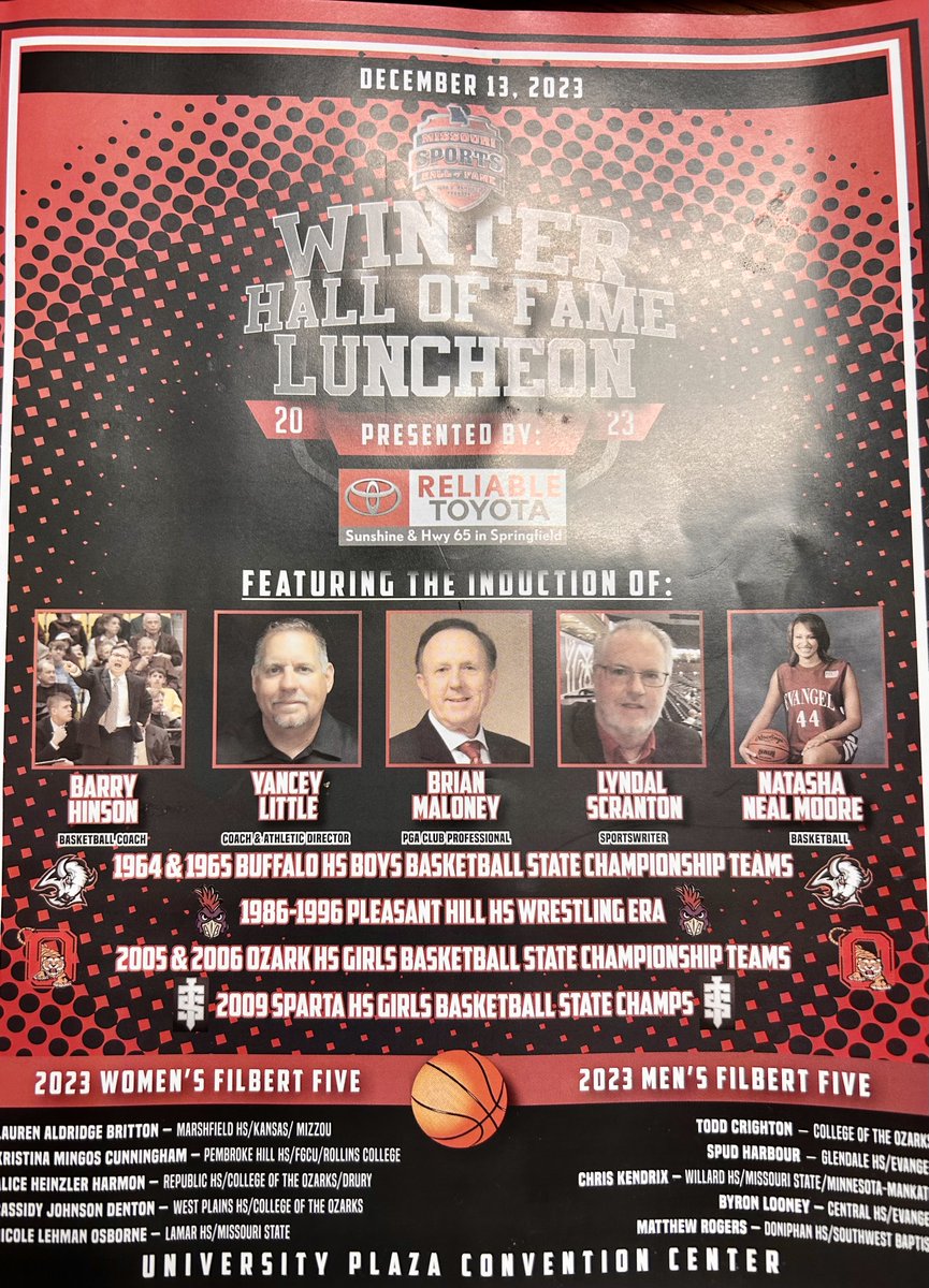 Springfield Sports Commission (@sgfmosports) on Twitter photo Congratulations to the inductees at today's <a href="/MoSportsHall/">Missouri Sports Hall of Fame</a> Winter Luncheon! Congratulations to the inductees at today's <a href="/MoSportsHall/">Missouri Sports Hall of Fame</a> Winter Luncheon!