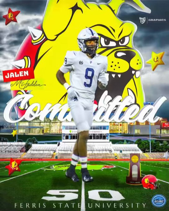 East Lansing 2024 CB Jalen Mcfadden has committed to Ferris State  

football.thedzone.com/players/jalen-…