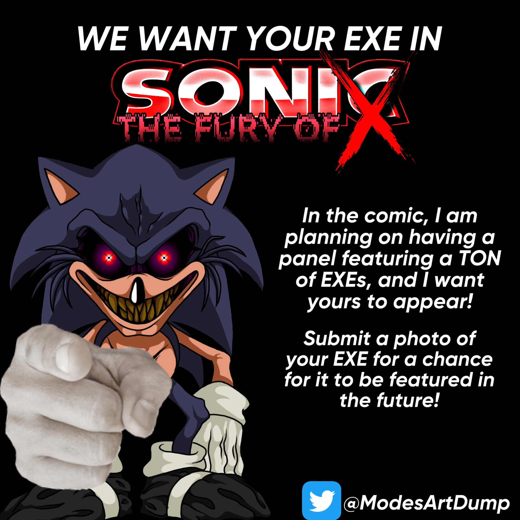 Drawn't on X: This is the best design for Sonic.exe if it were